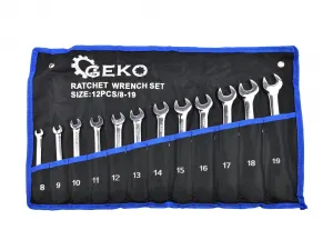 Geko Sada očkoplochých račňových kľúčov 8–19 mm (12 ks)