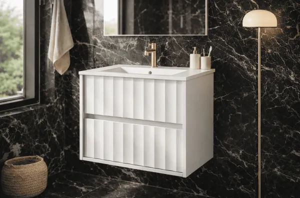 Elvisia Kúpeľňová skrinka s umývadlom NOA White U60 | 60 cm