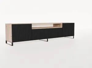 ArtAdrk TV stolík NOEMI | dub artisan / čierna