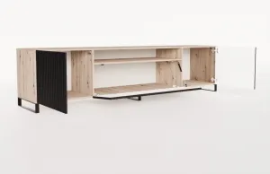 ArtAdrk TV stolík NOEMI | dub artisan / čierna