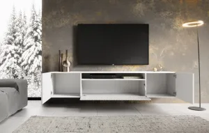 ArtAdrk TV stolík NOEMI závesný | biela