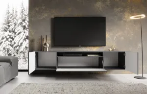 ArtAdrk TV stolík NOEMI závesný | grafit