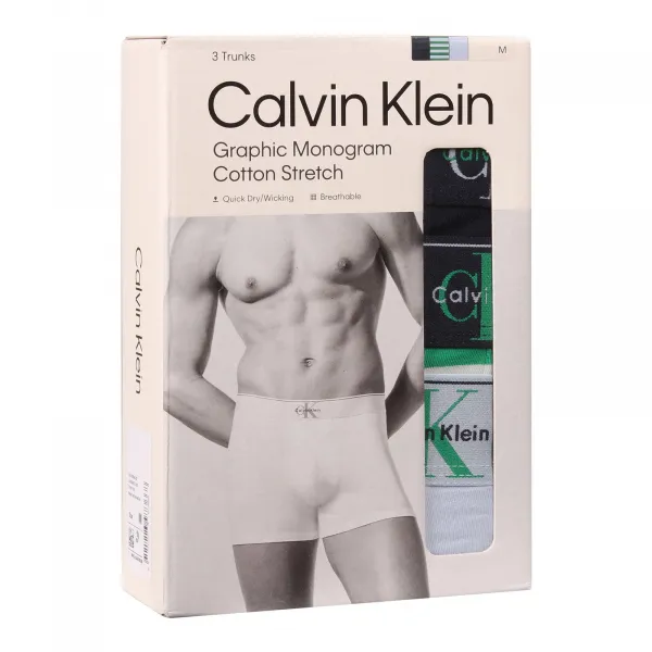 3PACK pánske boxerky Calvin Klein viacfarebné (NB4472-4SD) M, trenky