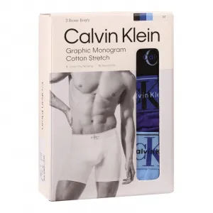 3PACK pánske boxerky Calvin Klein viacfarebné (NB4473-TI8) M, trenky