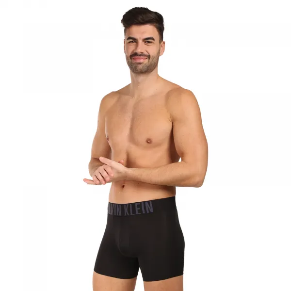 3PACK pánske boxerky Calvin Klein čierne (NB3612A-4W8) M, trenky