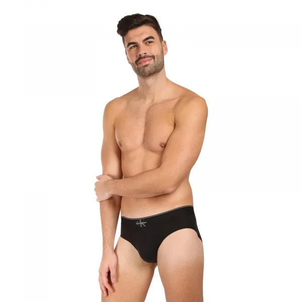 3PACK pánske slipy Calvin Klein čierné (NB4471-UB1) S