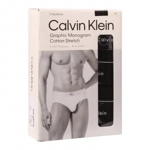 3PACK pánske slipy Calvin Klein čierné (NB4471-UB1) S
