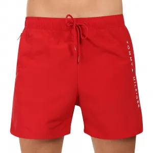 Pánske plavky Tommy Hilfiger červené (UM0UM03748 XLD) M