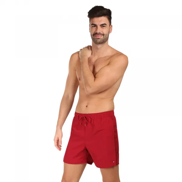 Pánske plavky Tommy Hilfiger červené (UM0UM03730 XKC) M