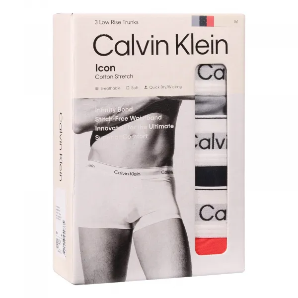 3PACK pánske boxerky Calvin Klein viacfarebné (NB4389-4UV) M, trenky