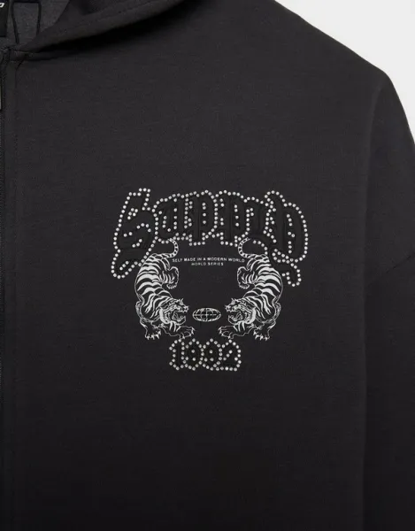 Supply&demand Mikina S Kapucňou Heather