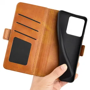 SIDE Peňaženkové puzdro pre Motorola Edge 70 svetlohnedé