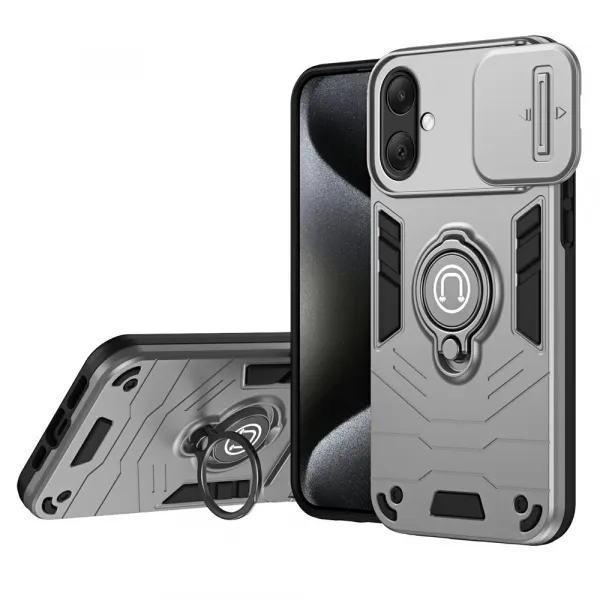 CAMPROTECT Obal s držiakom pre Samsung Galaxy A07 šedý