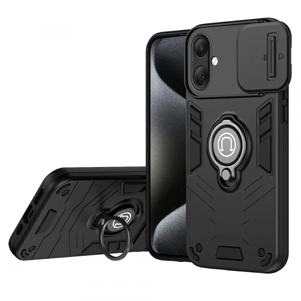 CAMPROTECT Obal s držiakom pre Samsung Galaxy A07 čierny
