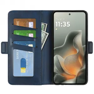 SIDE Peňaženkové puzdro pre Motorola Edge 70 modré
