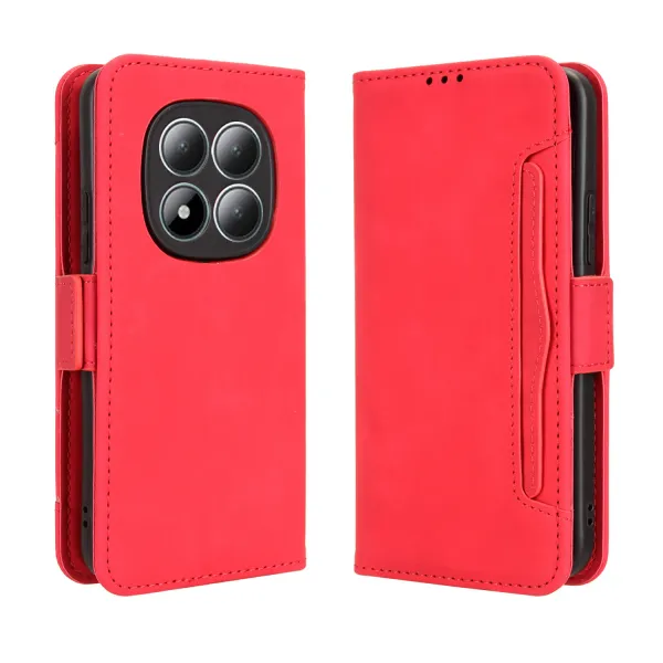 SLOT Peňaženkový obal pre Xiaomi Redmi Note 15 Pro+ 5G / POCO M8 Pro 5G červený