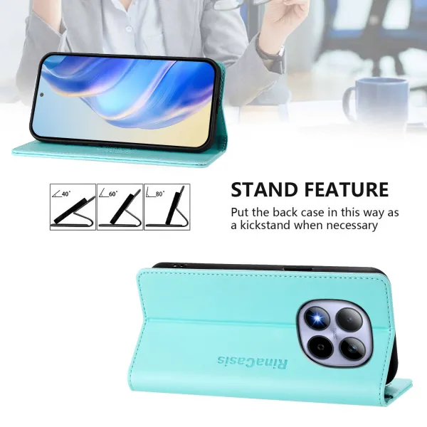 RINA Zaklápacie puzdro pre Xiaomi Redmi Note 15 Pro mentolové
