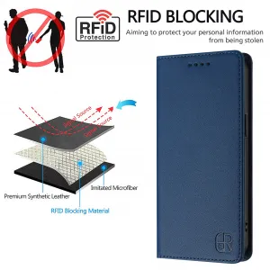 RINA Zaklápacie puzdro pre Xiaomi Redmi Note 15 Pro tmavomodré