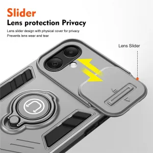 CAMPROTECT Obal s držiakom pre Samsung Galaxy A07 šedý