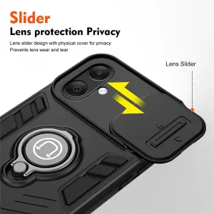 CAMPROTECT Obal s držiakom pre Samsung Galaxy A07 čierny