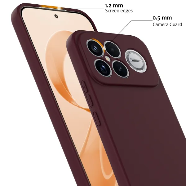 RUBBER MAGSAFE Silikónový kryt pre POCO F8 Ultra PLUM
