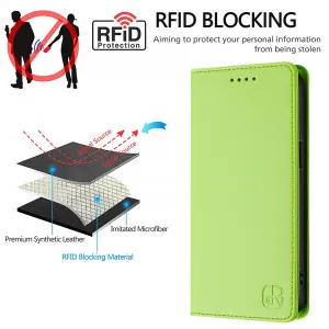 RINA Zaklápacie puzdro pre Xiaomi Redmi Note 15 Pro svetlozelené