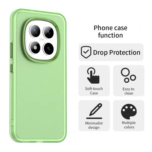 CANDY Ochranný obal pre Xiaomi Redmi Note 15 Pro 5G zelený