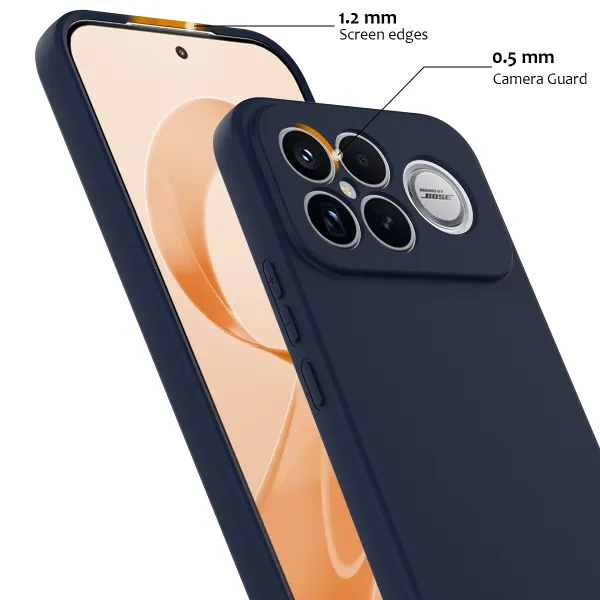 RUBBER MAGSAFE Silikónový kryt pre POCO F8 Ultra DARK BLUE