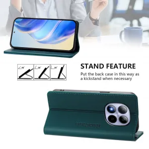 RINA Zaklápacie puzdro pre Xiaomi Redmi Note 15 Pro tmavozelené