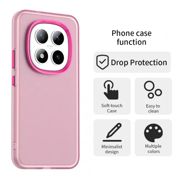 CANDY Ochranný obal pre Xiaomi Redmi Note 15 Pro 5G ružový