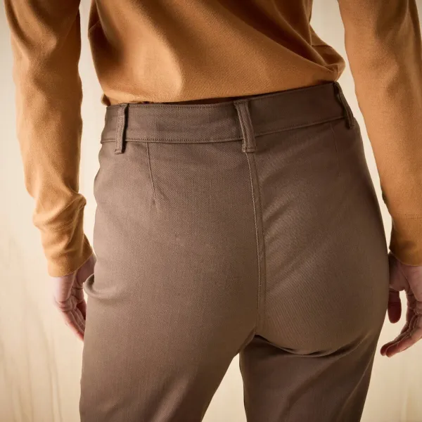 Bootcut nohavice s našitými vreckami