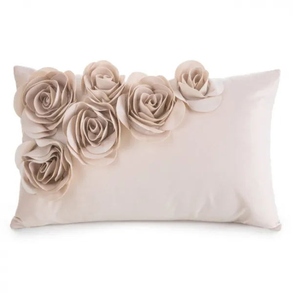 Obliečka na vankúš FLORES 1 púdrová