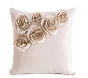 Obliečka na vankúš FLORES 1 púdrová