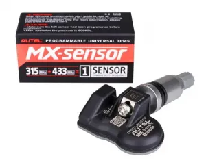 AUTEL MX-Sensor 315 MHz + 433 MHz – univerzálny TPMS snímač s kovovým ventilom