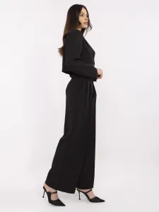 Factory Elegantný dámsky komplet RUE PARIS – krátke sako a nohavice Farba: Bežová, Veľkosť: S/M