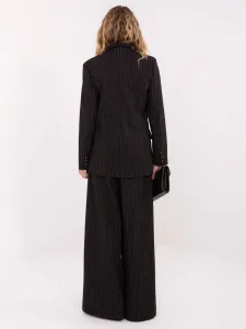 Factory Elegantné dámske sako RUE PARIS s prúžkami Farba: Hnedá, Veľkosť: S/M