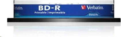 VERBATIM BD-R SL Datalife (10-pack)Blu-Ray/Spindle/6x/25GB Wide Printable