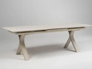 Carson jedálenský stôl krémový 240-300 cm