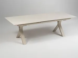 Carson jedálenský stôl krémový 240-300 cm