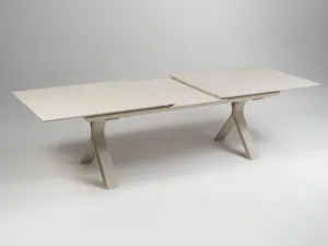 Carson jedálenský stôl krémový 240-300 cm