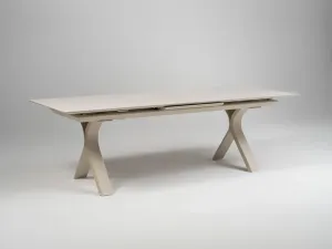 Carson jedálenský stôl krémový 280-340 cm