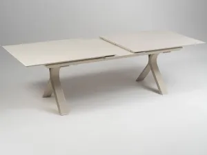 Carson jedálenský stôl krémový 280-340 cm