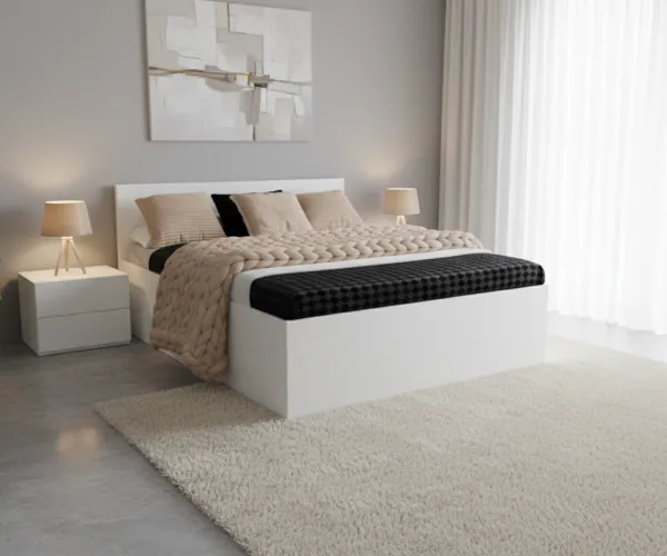 Elvisia Posteľ DESA s roštom | 120 x 200 cm Farba: Biela