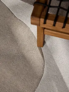 Kruhový kusový koberec Ted Baker Hackney 106355 Grey Beige Ø 200 cm