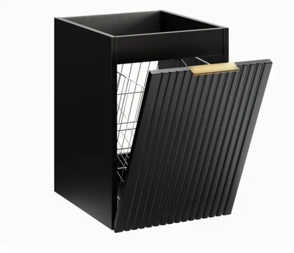 ArtCom Skrinka s košom ADEL BLACK 81-40-1DK | 40 cm