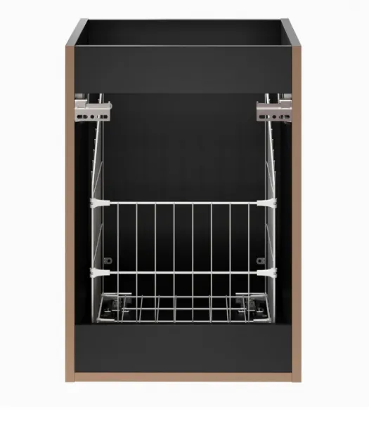 ArtCom Skrinka s košom ADEL BLACK 81-40-1DK | 40 cm