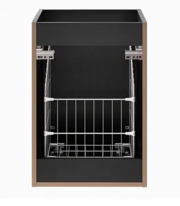 ArtCom Skrinka s košom ADEL BLACK 81-40-1DK | 40 cm