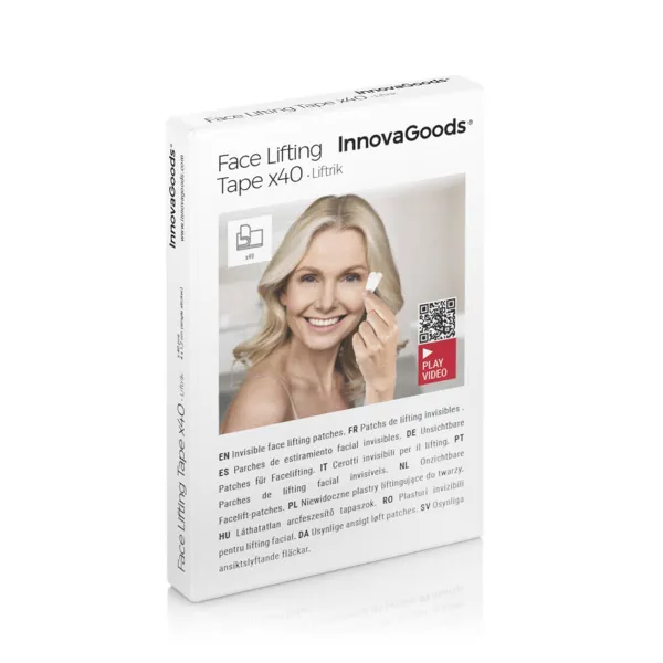 InnovaGoods Neviditelné liftingové náplasti na obličej Face Lift Liftrik, 40 ks