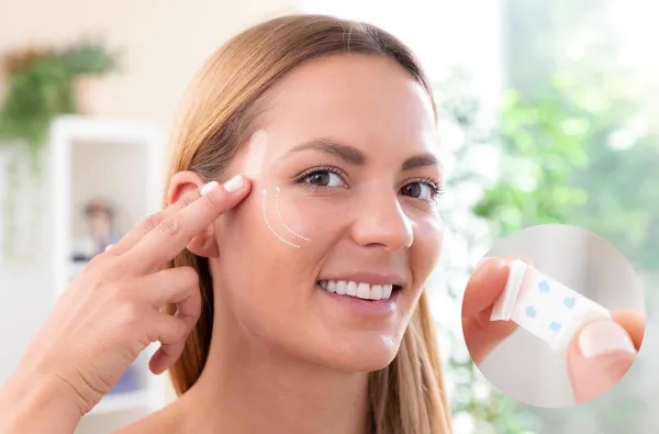 InnovaGoods Neviditelné liftingové náplasti na obličej Face Lift Liftrik, 40 ks