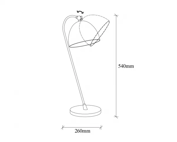Opviq Stolná lampa Acuka zlatá